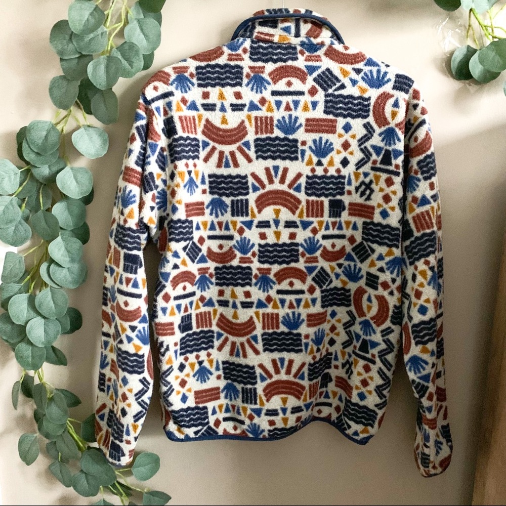 PATAGONIA Rare Protected Peaks Synchilla Pullover Size Small collectable - Picture 8 of 9